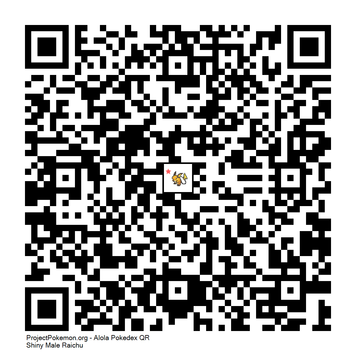 Cdigo QR de Raichu variocolor